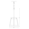 Z-Lite Lenyx Pendant Pendant, 1-Light, 10 In.W x 10 In.L x 20.25 In.H, Rubbed Brass/White 1935MP-RB - alternate 3